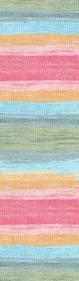 Fir de tricotat sau crosetat - Fir ALIZE COTTON GOLD BATIK - DEGRADE 2970 - Img 2
