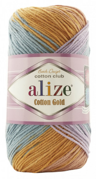 Fir de tricotat sau crosetat - Fir ALIZE COTTON GOLD BATIK - DEGRADE 7794