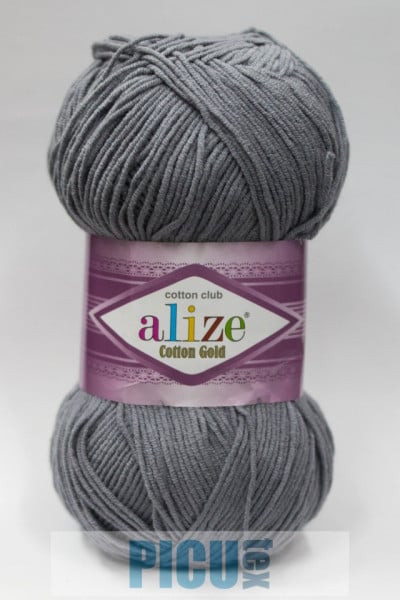 Fir de tricotat sau crosetat - Fir ALIZE COTTON GOLD GRI 87