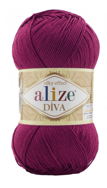 Fir de tricotat sau crosetat - Fir microfibra ALIZE DIVA FUCSIA 326