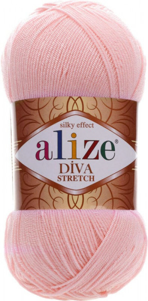 Fir de tricotat sau crosetat - Fir microfibra ALIZE DIVA STRETCH ROZ 363