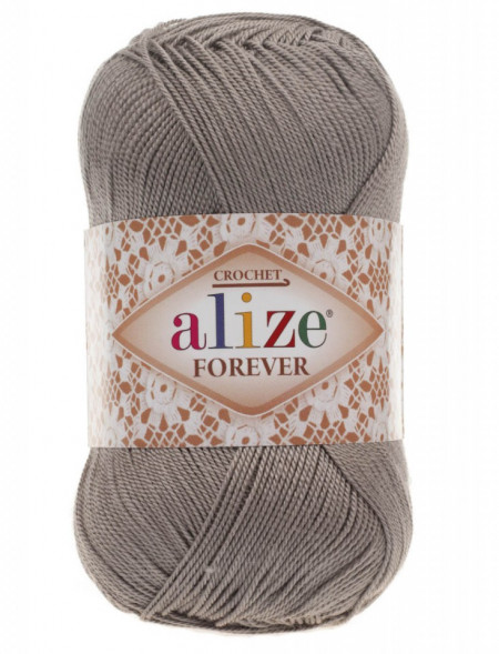 Fir de tricotat sau crosetat - Fir microfibra ALIZE FOREVER GRI 459