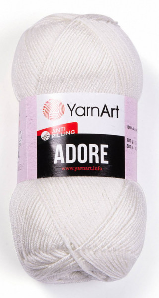 Fir de tricotat sau crosetat - Fire acril anti pilling YARNART ADORE COD 357