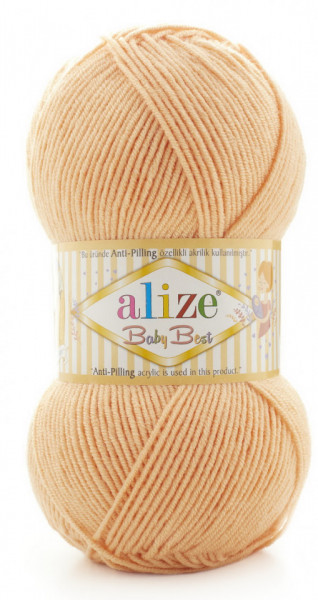 Fir de tricotat sau crosetat - Fire amestec acril anti pilling + bambus ALIZE BABY BEST BEJ 81