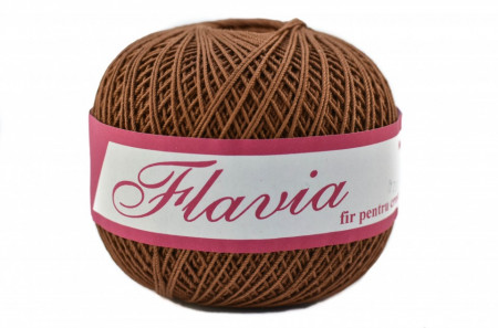 Fir de tricotat sau crosetat - Fire Bumbac 100% FLAVIA ROMANOFIR BOBINA MARO 1297