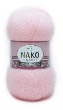 Fir de tricotat sau crosetat - Fire tip mohair acril NAKO ANGORA LUKS ROZ 11502