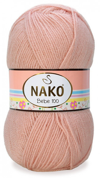 Fir de tricotat sau crosetat - Fire tip mohair din acril Nako Baby Bebe 100 BEJ 12990