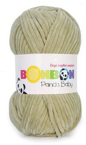 Fir de tricotat sau crosetat - Fire tip mohair din acril NAKO BONBON PANDA BABY BEJ 3090