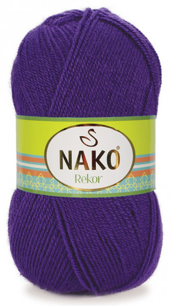 Fir de tricotat sau crosetat - Fire tip mohair din acril premium Nako REKOR MOV 2594