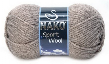 Fir de tricotat sau crosetat - Fire tip mohair din acril si lana Nako Sport Wool BEJ 23294