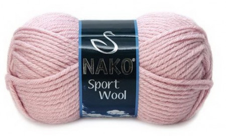 Fir de tricotat sau crosetat - Fire tip mohair din acril si lana Nako Sport Wool ROZ 10639