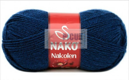 Fir de tricotat sau crosetat - Fire tip mohair din lana 50% si acril 50% Nakolen ALBASTRU 517