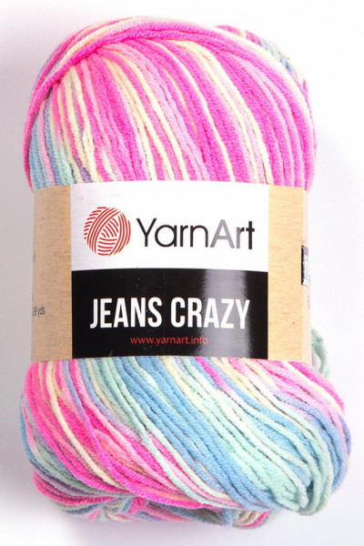 Fir de tricotat sau crosetat - Fire YARNART JEANS CRAZY COD 7205