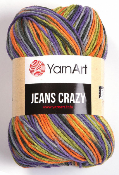 Fir de tricotat sau crosetat - Fire YARNART JEANS CRAZY COD 8213