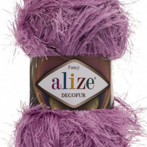 Fir de tricotat sau crosetat - FANCY - ALIZE DECOFUR LILA 264
