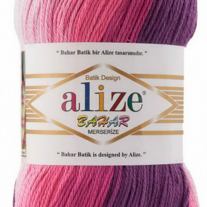 Fir de tricotat sau crosetat - Fir BUMBAC 100% ALIZE BAHAR BATIK 3302