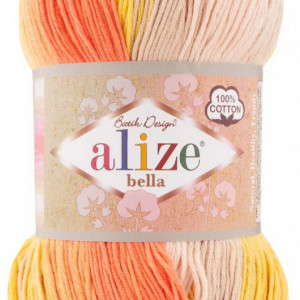 Fir de tricotat sau crosetat - Fir BUMBAC 100% ALIZE BELLA BATIK 100-7687