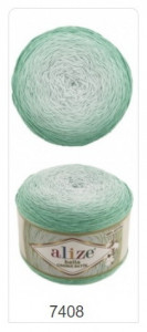 Fir de tricotat sau crosetat - Fir BUMBAC 100% ALIZE BELLA OMBRE BATIK COD 7408 - Img 2