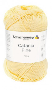 Fir de tricotat sau crosetat - Fir BUMBAC 100% MERCERIZAT CATANIA FINE GALBEN 370
