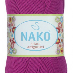 Fir de tricotat sau crosetat - Fir BUMBAC 100% NAKO SOLARE AMIGURUMI MOV 6958