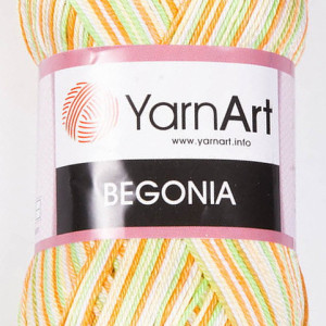 Fir de tricotat sau crosetat - Fir BUMBAC 100% YARNART BEGONIA MELANGE COD 503
