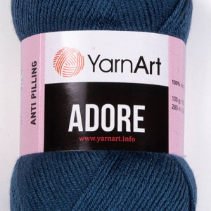 Fir de tricotat sau crosetat - Fire acril anti pilling YARNART ADORE COD 348