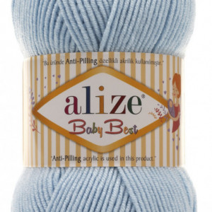 Fir de tricotat sau crosetat - Fire amestec acril anti pilling + bambus ALIZE BABY BEST BLEO 40