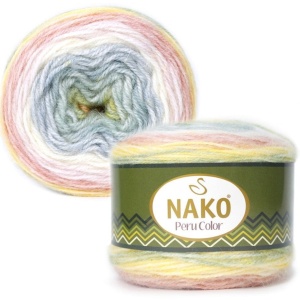 Fir de tricotat sau crosetat - Fire din amestec alpaca, lana si acril Nako Peru Color - COD 32182