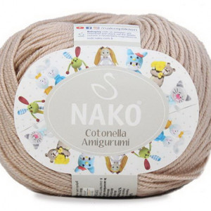 Fir de tricotat sau crosetat - Fire NAKO COTONELLA AMIGURUMI BEJ 10042