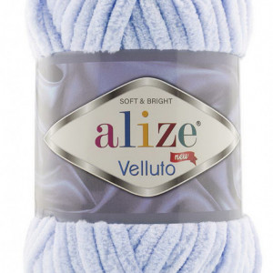 Fir de tricotat sau crosetat - Fire tip mohair din acril ALIZE VELLUTO BLEO 875