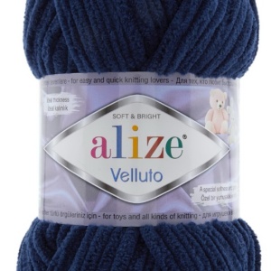Fir de tricotat sau crosetat - Fire tip mohair din acril ALIZE VELLUTO BLEOMAREN 58