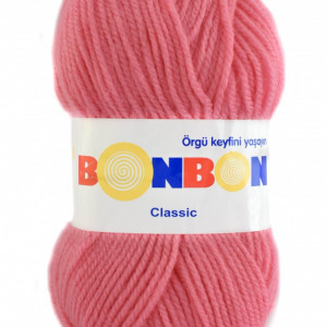 Fir de tricotat sau crosetat - Fire tip mohair din acril BONBON CLASIC ROZ 98239