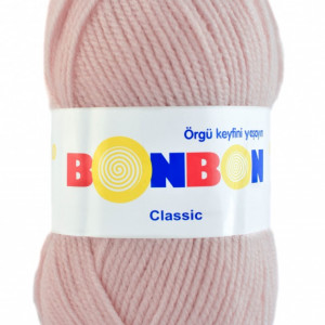 Fir de tricotat sau crosetat - Fire tip mohair din acril BONBON CLASIC ROZ 98320