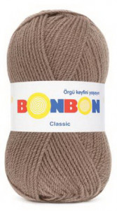 Fir de tricotat sau crosetat - Fire tip mohair din acril BONBON CLASIC BEJ 98324