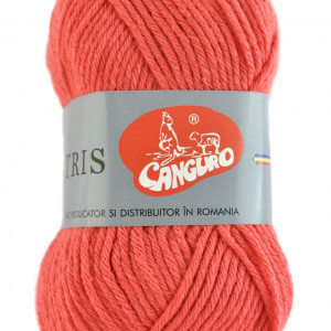 Fir de tricotat sau crosetat - Fire tip mohair din acril CANGURO - TRIS CORAI 385