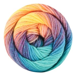 Fir de tricotat sau crosetat - Fire tip mohair din acril Kamgarn Papatya Batik Glitter degrade 06 - Img 2