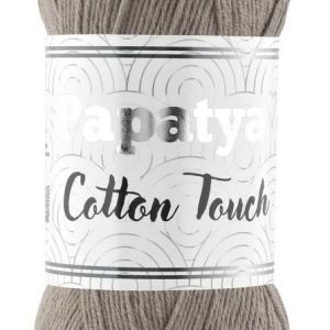 Fir de tricotat sau crosetat - Fire tip mohair din acril Kamgarn Papatya Cotton Touch GRI COD 130