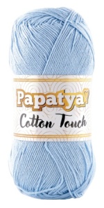 Fir de tricotat sau crosetat - Fire tip mohair din acril Kamgarn Papatya Cotton Touch BLEO COD 420