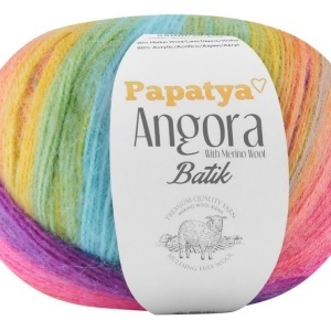 Fir de tricotat sau crosetat - Fire tip mohair din acril Kamgarn Papatya Angora degrade 65