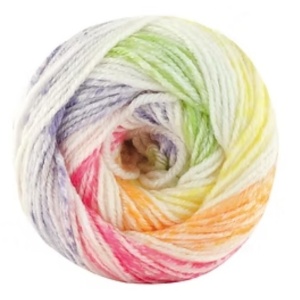 Fir de tricotat sau crosetat - Fire tip mohair din acril Kamgarn Cicibebe Sweetie Colors degrade 101 - Img 2