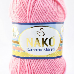 Fir de tricotat sau crosetat - Fire tip mohair din acril Nako Baby MARVEL ROZ 229