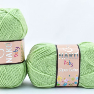 Fir de tricotat sau crosetat - Fire tip mohair din acril Nako SUPER BEBE VERNIL 10262 - Img 2