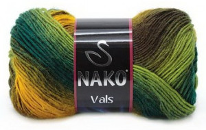 Fir de tricotat sau crosetat - Fire tip mohair din acril premium Nako VALS DEGRADE 85989