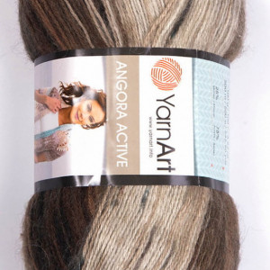 Fir de tricotat sau crosetat - Fire tip mohair din acril Yarnart Angora Active degrade 849