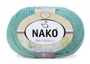 Fir de tricotat sau crosetat - Fire tip mohair din lana 100% Nako PURE WOOL 3.5 VERNIL 2524