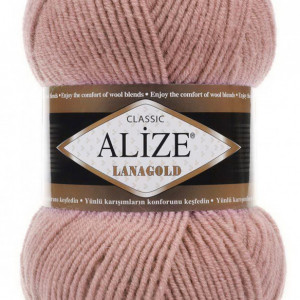 Fir de tricotat sau crosetat - Fire tip mohair din lana 49% si acril 51% Alize Lanagold Roz 173