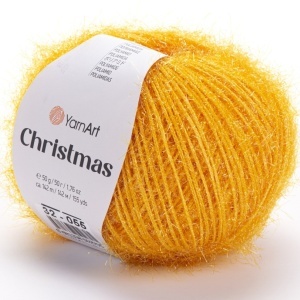 Fir de tricotat sau crosetat - Fire YARNART CHRISMAS GALBEN COD 32
