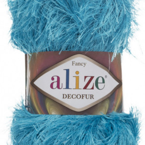 Fir de tricotat sau crosetat - FANCY - ALIZE DECOFUR TURQUAZ 245