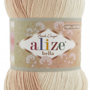 Fir de tricotat sau crosetat - Fir BUMBAC 100% ALIZE BELLA BATIK 100-1815