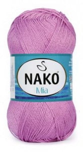 Fir de tricotat sau crosetat - Fir BUMBAC 100% NAKO MIA LILA 1249